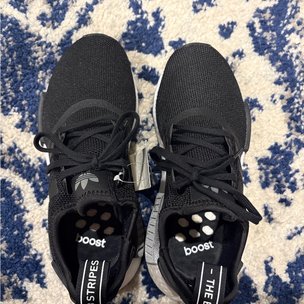 Adidas Originals NMD_R1 J - Black/White - Size 4.5 Men’s (New with Tags)